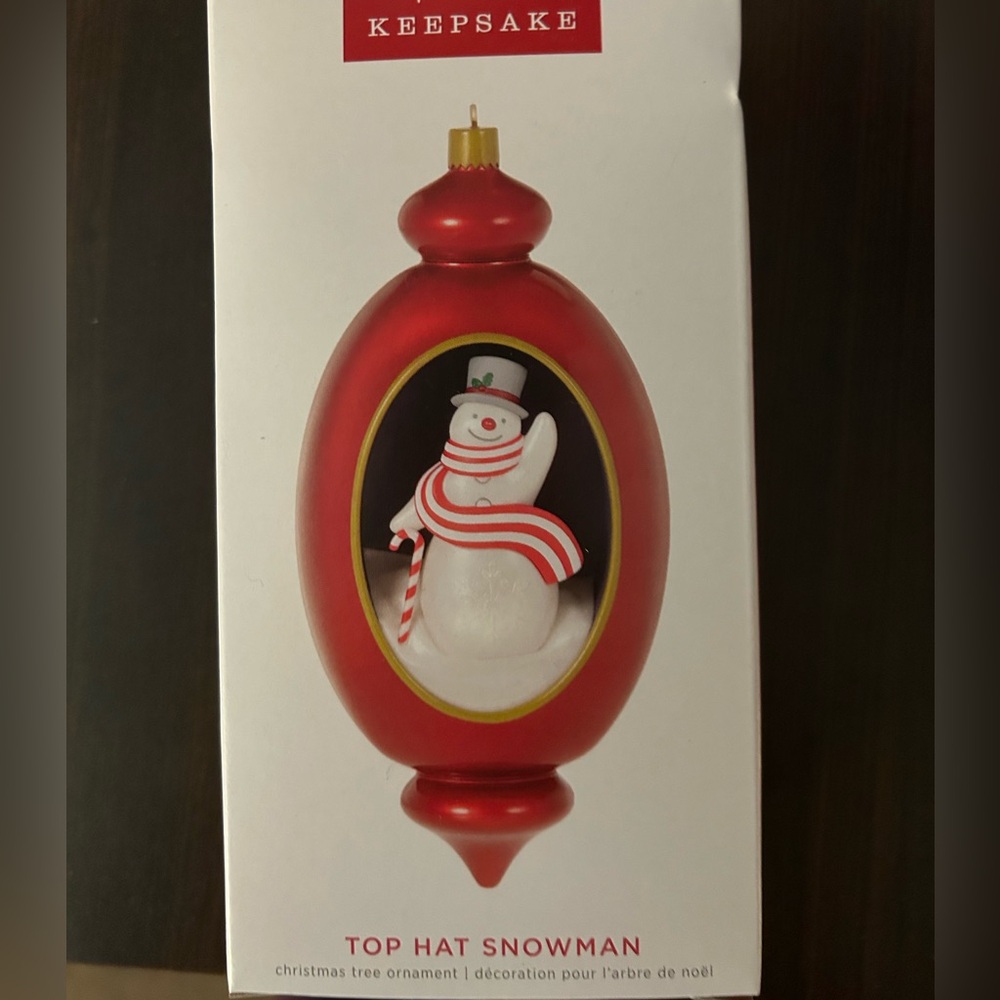 Hallmark Keepsake 2022 Top Hat Snowman Ornament
